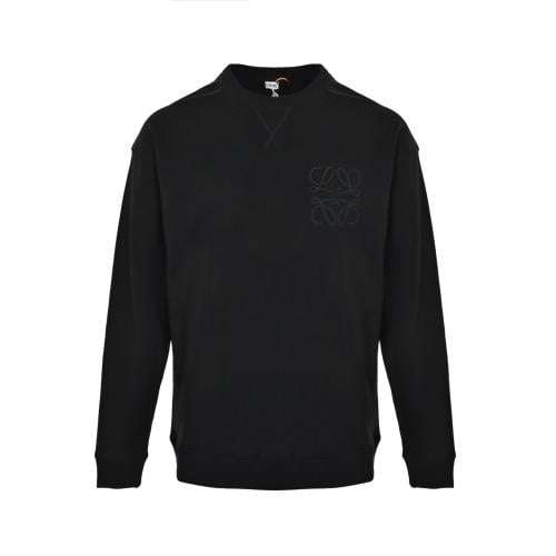 Loewe Anagram Cotton Sweatshirt Black