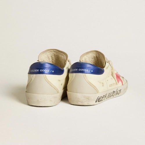 Women’s Super-Star in nappa with suede star and me...