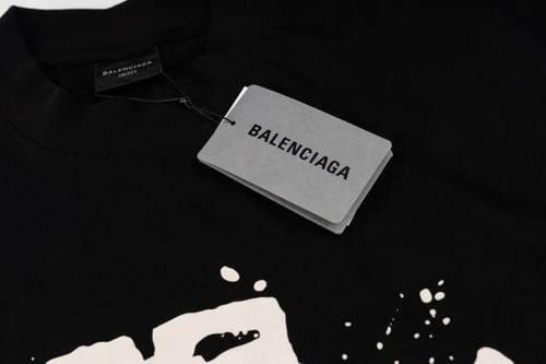BALENCIAGA Printed cotton-jersey T-shirt