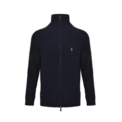Polo Ralph Lauren Ribbed Full-Zip Sweater Navy Blue