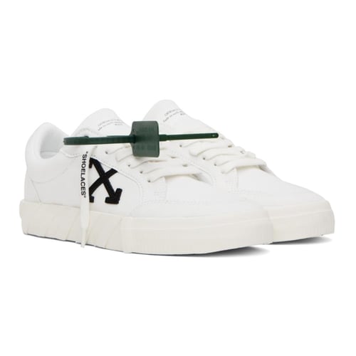 OFF-WHITE White Vulcanized Low Sneakers