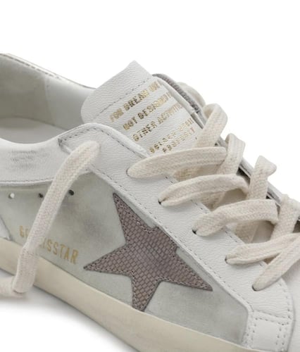 Golden Goose Deluxe Brand Super Star Lace-Up Sneak...