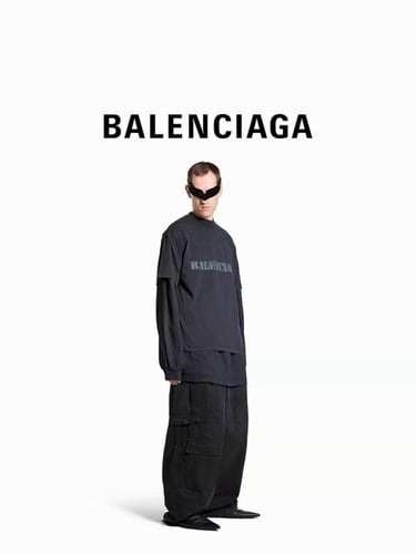 BALENCIAGA Printed cotton-jersey T-shirt