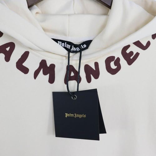 PALM ANGELS Off White Printed Hoodie