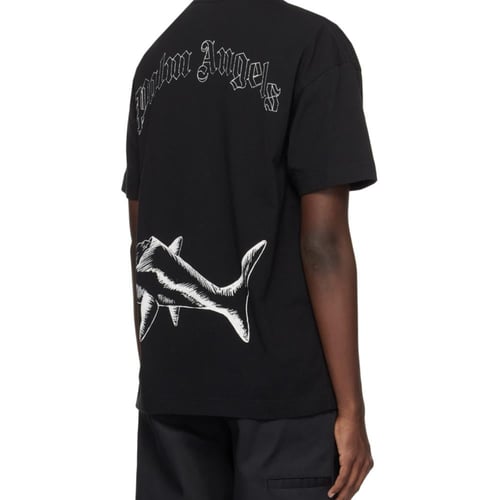 Palm Angels Broken Shark Classic T-Shirt Black/Off...