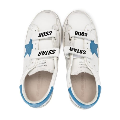 GOLDEN GOOSE Old School Signature Glitter Velcro S...