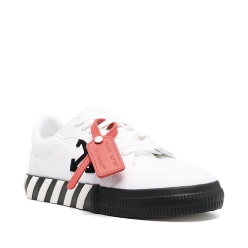 OFF-White Vulcanized Low Canvas White Black Ice
