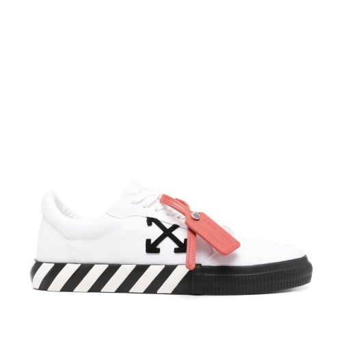 OFF-White Vulcanized Low Canvas White Black Ice