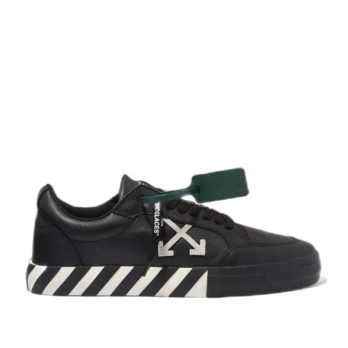 OFF-WHITE Vulc Low Leather Black White SS22