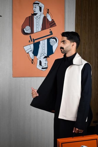 سديري دبل فيس اسود بيج