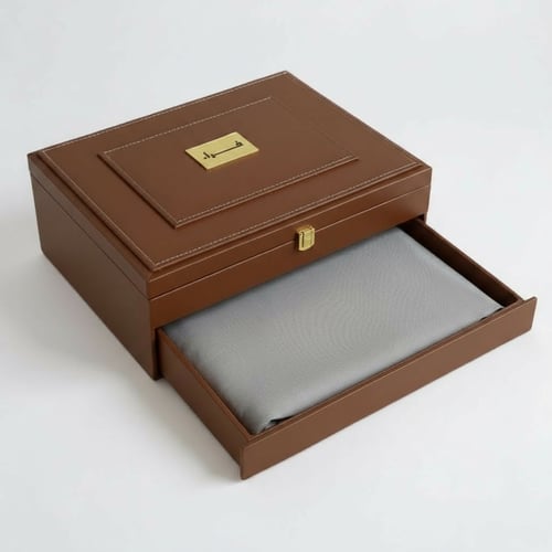 طقم فاخر سديري وقماش وزن 400 لون تيتانيوم