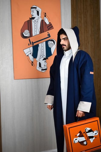 فروة دبل فيس لون كحلي مع سكري