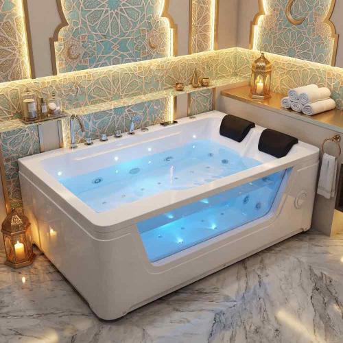 جاكوزي 172*120 شلال ماطورين ابيض
