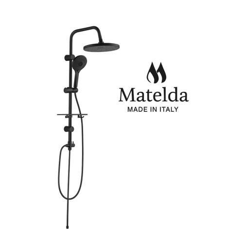 مسطرة دائري مودرن اسود ايطالي -MATELDA