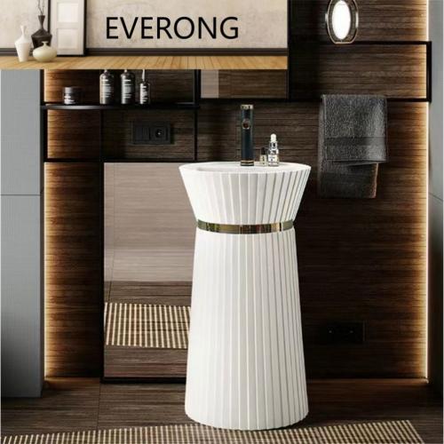 مغسلة عمودية مودرن ابيض