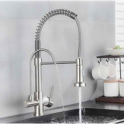 خلاط مطبخ سحب مع فلتر تحلية سيلفر الماني - BANERY