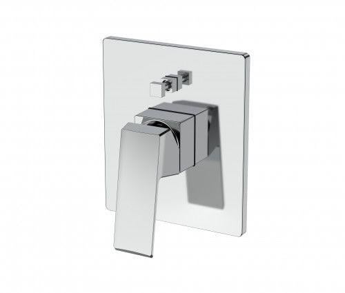 وجه خلاط مربع دش خطين كروم الماني - BAYERN