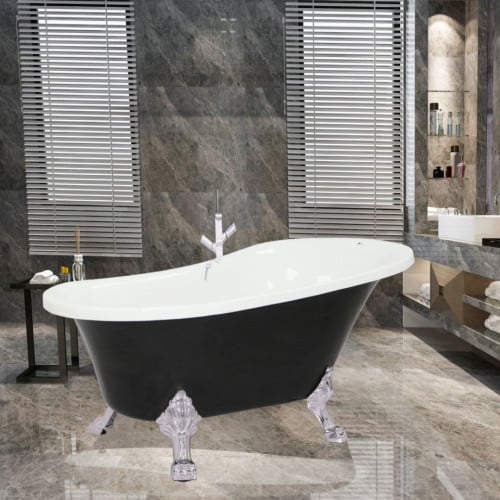 بانيو فرعوني اسود و ابيض من الداخل مقاسات متعددة