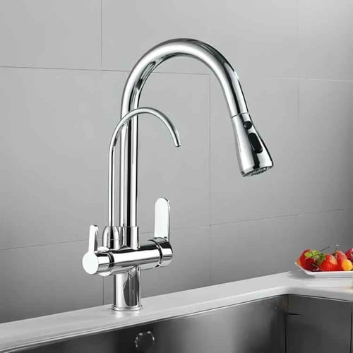 خلاط مجلى مطبخ كروم مع فلتر تحلية - الماني