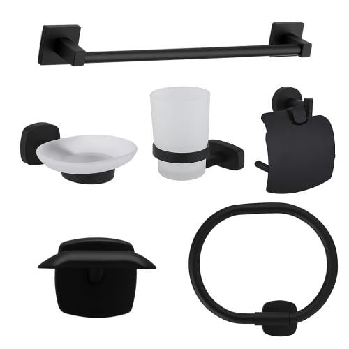 طقم اكسسوار اسود مطفي الماني - LOUTS