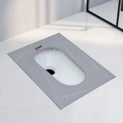 كرسي عربي رخامي رمادي ليزر