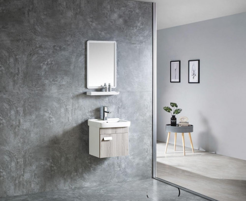 مغسلة خشبية بليوود لون خشبي فاتح مقاس 43سم - موديل...