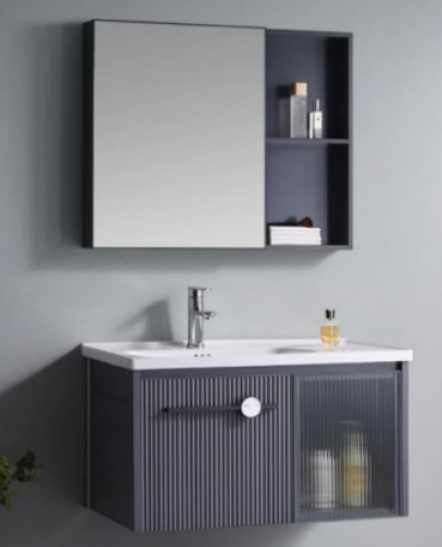 مغسله ديكور حوض 80سم + مرايا + صيدلية