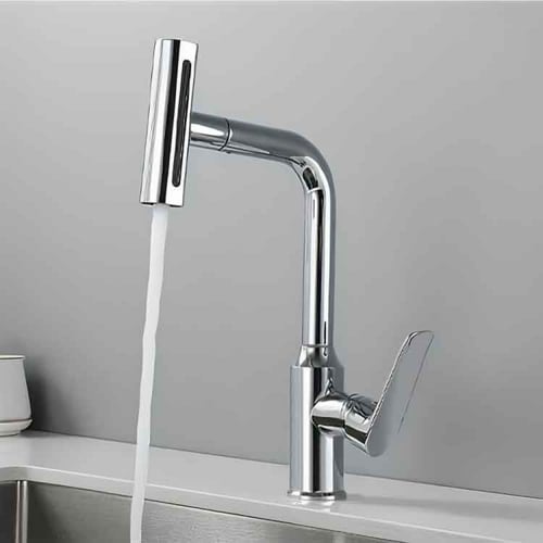 خلاط مطبخ حوض مودرن متحول شلال كروم