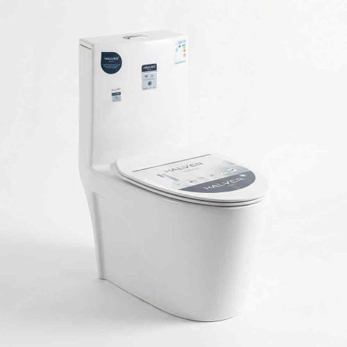 كرسي افرنجي ابيض مودرن - HALVER موديل HV1862