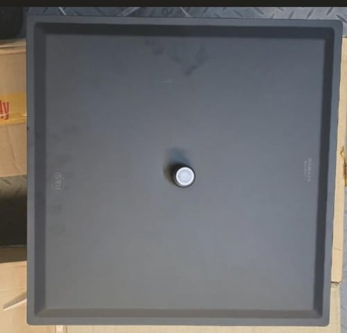 طاسة مربع ايطالي اسود 40 × 40 ROMATA