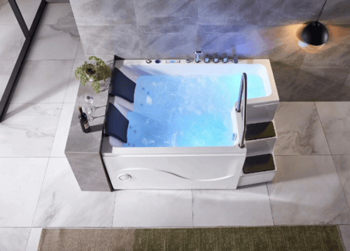 مغطس جاكوزي بدرج مقاس 170*120