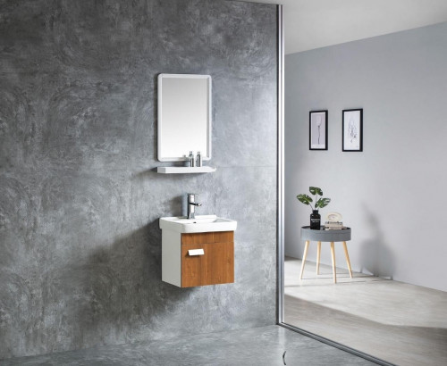 مغسلة خشبية بليوود لون ابيض خشبي مقاس 43سم