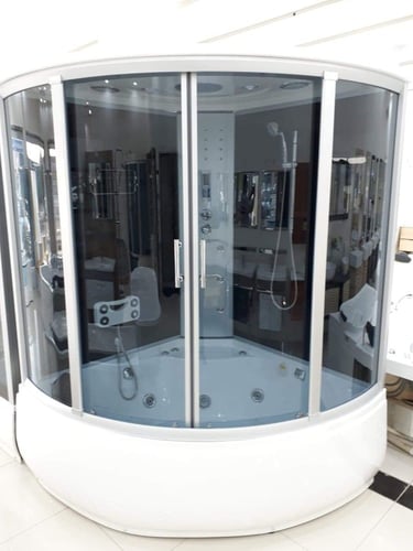 كابينة استحمام بخار و جاكوزي 150 × 150