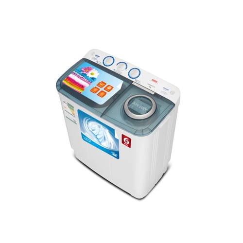 غساله هام حوضين 6 كيلو أبيض HWM6000-21N