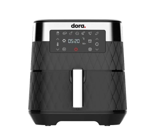 مقلاة دورا الهوائيّة الرقميّة بسعة 5.5 لتر مع شاشة...