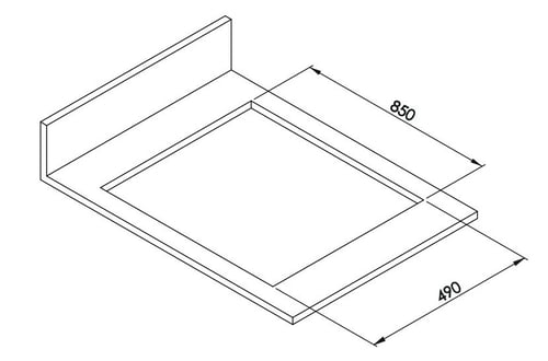سطح بلت ان غاز كومتيل 5 عيون 90 سم استيل (تركي) M9...