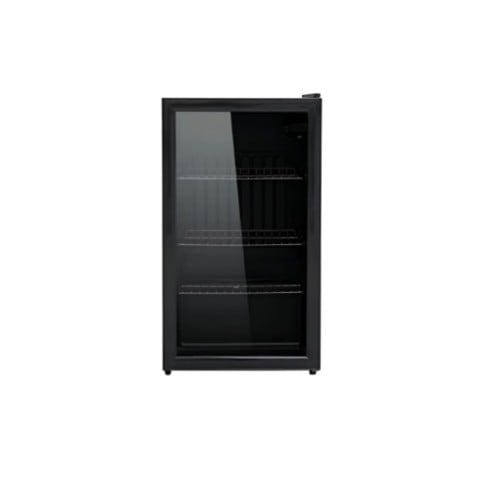 ثلاجة عرض باب زجاج من شركة سوبر جنرال - اسود