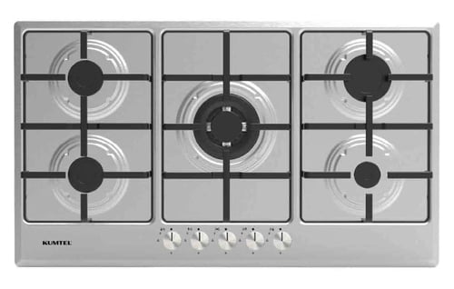 سطح بلت ان غاز كومتيل 5 عيون 90 سم استيل (تركي) M9...