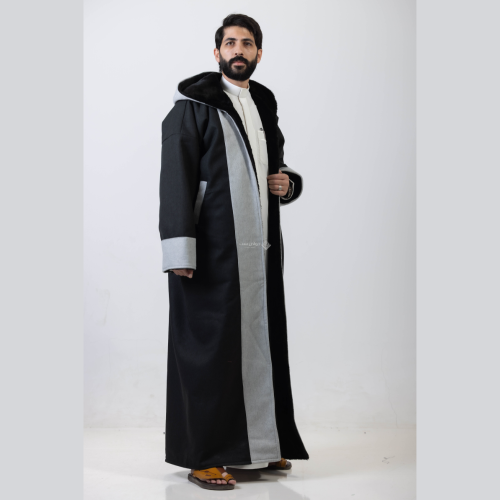فروة جولد سادة مقلم اسود