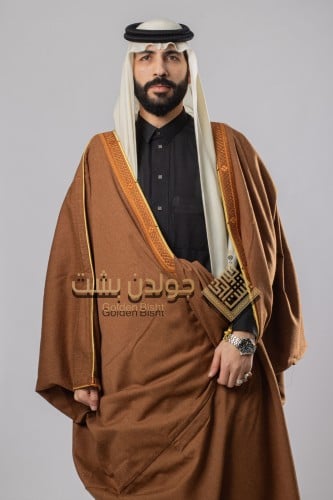 Golden- بشت شتوي مكسر حرير أشقر