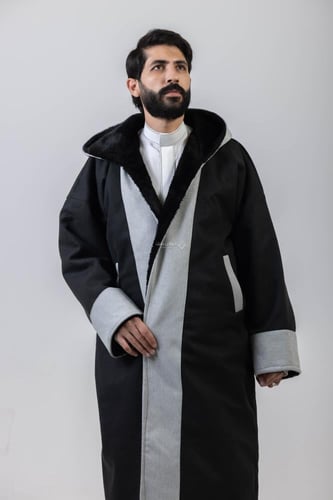 فروة جولد سادة مقلم اسود