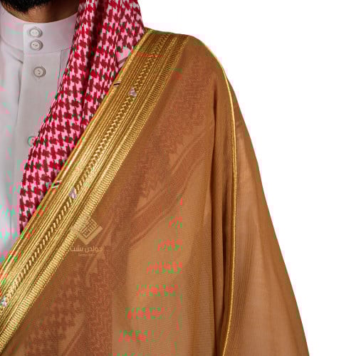 بشت ملكي زعفراني الفاخر