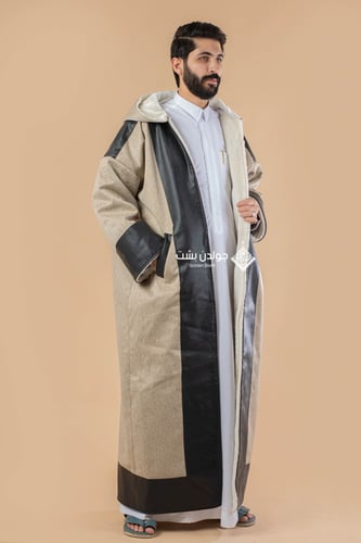 فروة رجالي قبوع جولد جلد بيج