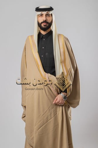 Golden Bisht- بشت شتوي متوسع بيج