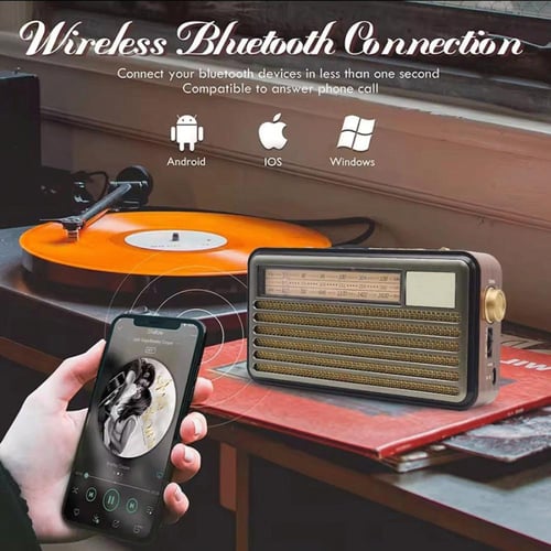 راديو DENX DX2437 بتقنية بلوتوث، مصباح يدوي وبطاري...