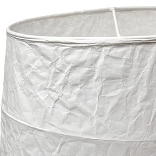 مصباح أرضي أبيض 54 بوصة مصنوع يدويًا من ورق الأرز...