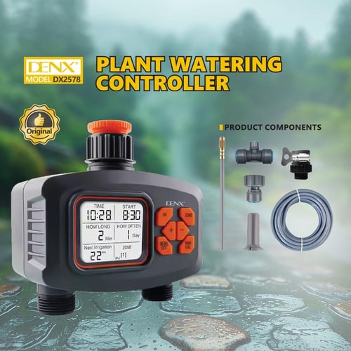 وحدة تحكم ري النباتات DENX DX2578 مع شاشة LCD كبير...