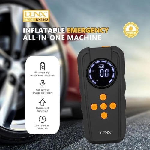 مضخة إطارات DENX DX2592 متعددة الوظائف مع بطارية ل...