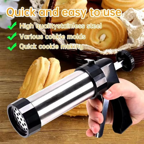 مسدس صنع الكوكيز 16 في 1 DENX DX3432 لتشكيل البسكو...