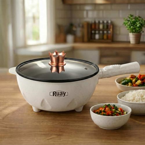 مقلاة كهربائية Ruay RA89 سعة 3 لتر 800 واط مانعة ل...